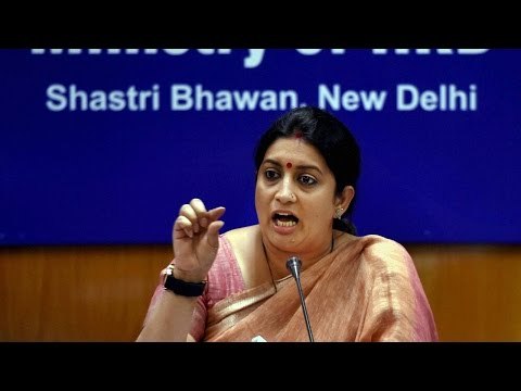 Smriti Irani dropped as HRD minister, shifted to textiles| Oneindia News