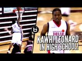 Kawhi Leonard DUNKS ON Defender In High School & Calmly Runs Back! Throwback!