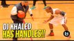 DJ Khaled Shows Off His Handles & Jumper at Antonio Brown Celeb Game