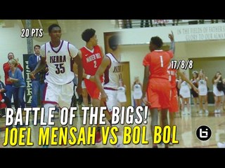 Bol Bol Near Triple Double W/Blocks vs Jserra & Joel Mensah