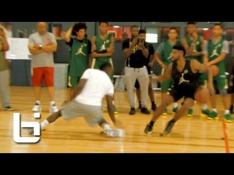 JaQuan Lyle puts Thunder Guard Vic Oladipo on SKATES and Hits Shot!