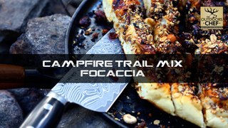 The Outdoors Chef - Campfire Trail Mix Focaccia