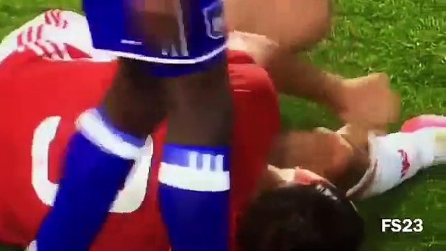 Terrible blessure de Zlatan Ibrahimovic - Manchester United vs Anderlecht