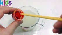 Kidschanel - DIY How To Make Colors Milk Feet Jelly Pudding Gummy Learn Colors Slime Cla