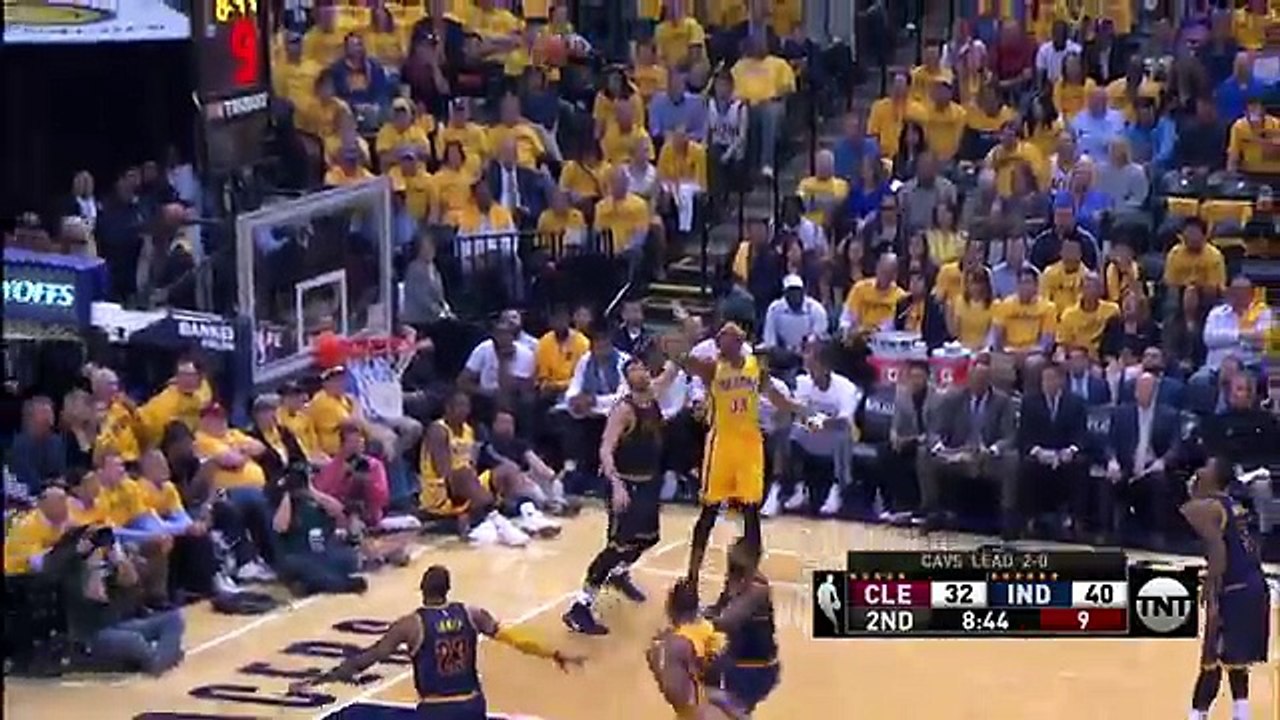 Myles Turner Slams Home The MASSIVE POSTER Dunk in Indiana!  April 20, 2017