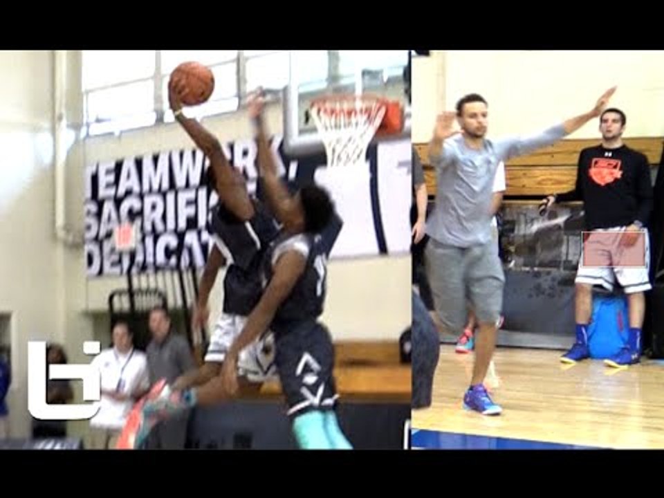 Stephen Curry REACTION To Dennis Smith Jr. Poster Dunk! Comes to Camerman For Replay