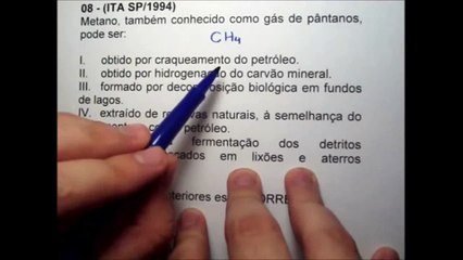 22° Exercício de Química Orgânica
