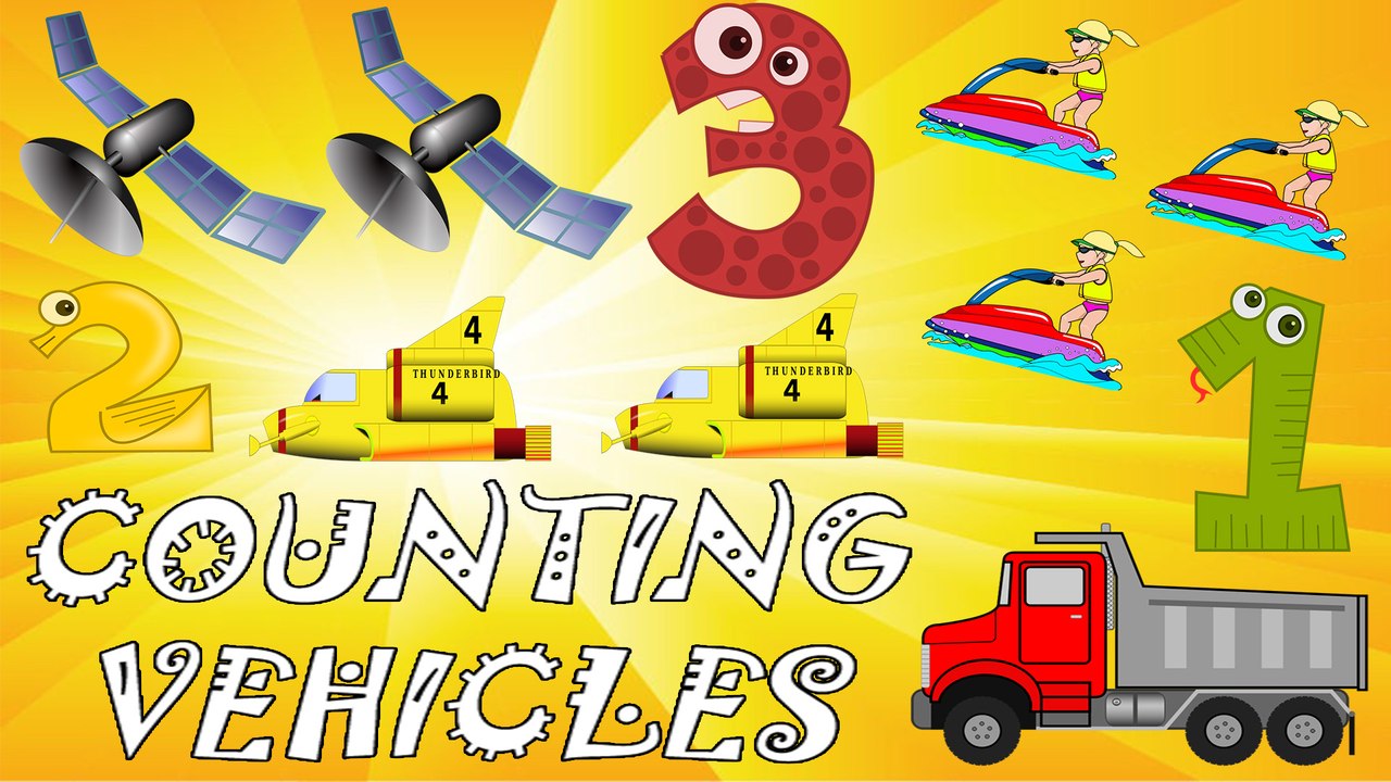 Counting Vehicles for Kids - Learn Numbers using Street Vehicles