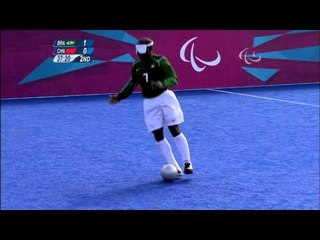 Football 5-a-side - BRA vs CHN - 2nd half - Men's - B1 Prelims - London 2012 Paralympic Games