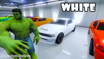 LEARN COLOR CARS for kids with Hulk! Funny 3D animation cartoon for babies
