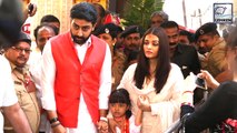 Aishwarya Rai & Abhishek Bachchan Visit Siddhivinayak Temple On WEDDING ANNIVERSARY
