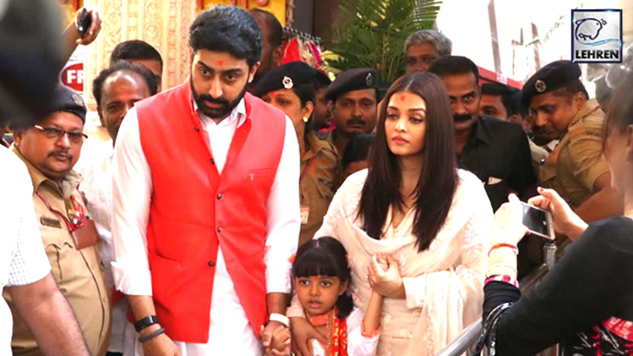 Aishwarya Rai & Abhishek Bachchan Visit Siddhivinayak Temple On WEDDING ANNIVERSARY