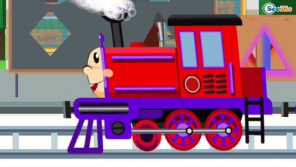 Download Video: Learn with the Train - Cartoon about Cars & Trains - Learn Numbers & Shapes - Trains cartoons