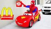 Bad Baby Spiderman MCDONALDS DRIVE THRU Prank! w/ Joker Police Hulk Kids Toys Family in Re