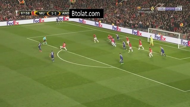 راشفورد يهدر هدف محقق والمرمى خالى امام أندرلخت .. الدورى الاوروبى