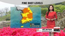 Warm weather with partly sunny skies, but dusty in many parts