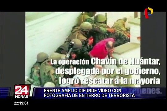 Frente Amplio difunde video con fotografía de entierro de terrorista