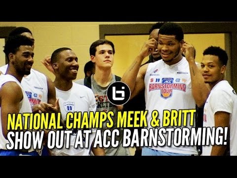 National Champs UNC & Duke ON THE SAME TEAM?! 2017 ACC Barnstorming Highlights Night 1!