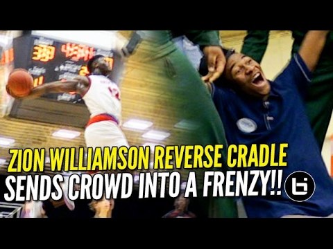 Zion Williamson INSANE Cockback & Reverse Cradle Sends Crowd into a FRENZY! SCISA Rd. 1 Highlights!