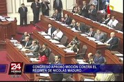 Congreso aprobó moción contra régimen de Nicolás Maduro