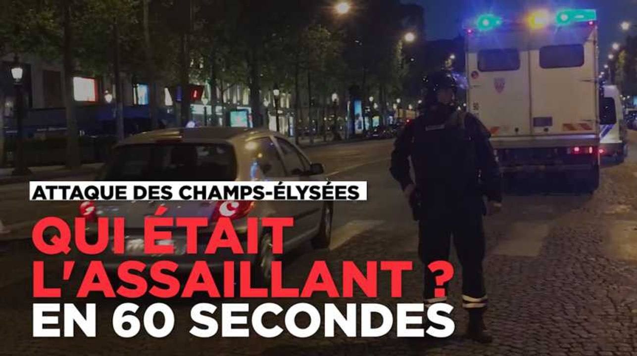 Fusillade sur les Champs-Élysées : qui était l'assaillant, en 60 secondes