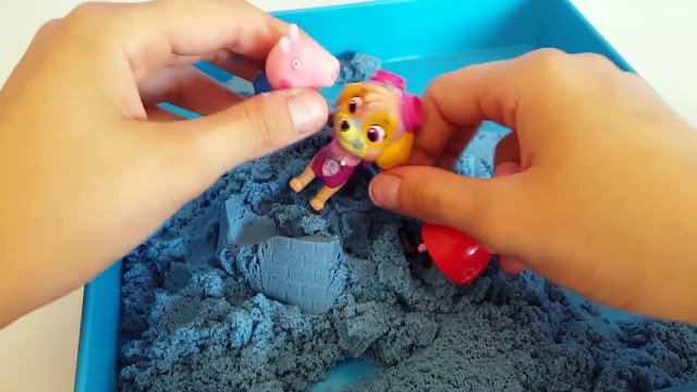 Peppa Pig MAGIC SAND BLUE Skye Paw Patrol,minions,pluto - Toys English Episodes