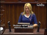 Poseł Bożena Henczyca - Wystąpienie z dnia 20 kwietnia 2017 roku.