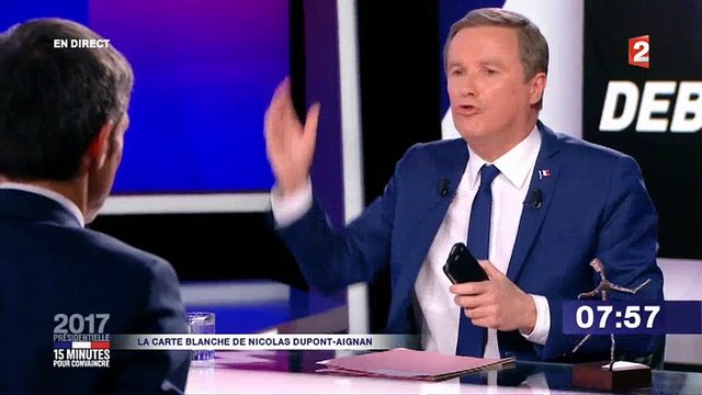 15 minutes pour convaincre : Nicolas Dupont-Aignan révèle des SMS de pressions de Serge Dassault