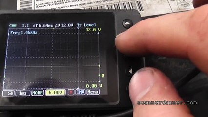 What does an open plug wire look like offn a lab scope (uScope)