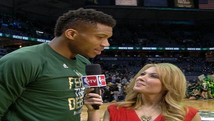 Giannis Antetokounmpo Post Game Interview - NTSC