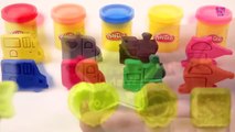 n Colors with Play Doh Moulds _ Kids Learning Videos _ Learn Colours with Vehicles T