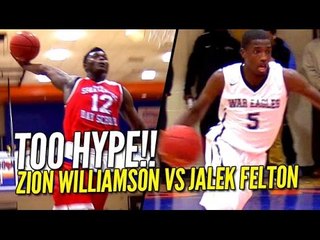 Zion Williamson vs Jalek Felton CRAZY HYPE Game at CFA Classic! FULL Highlights!!
