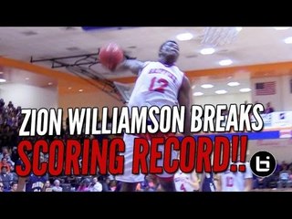 Zion Williamson Dunks His Way to Tournament Scoring Record!