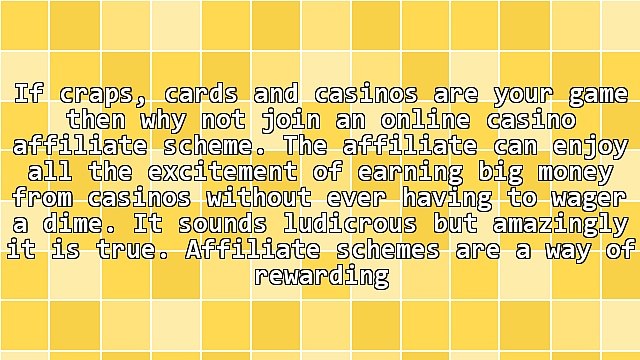 Online Casino Affiliate Programs: What The Top Affiliates Know