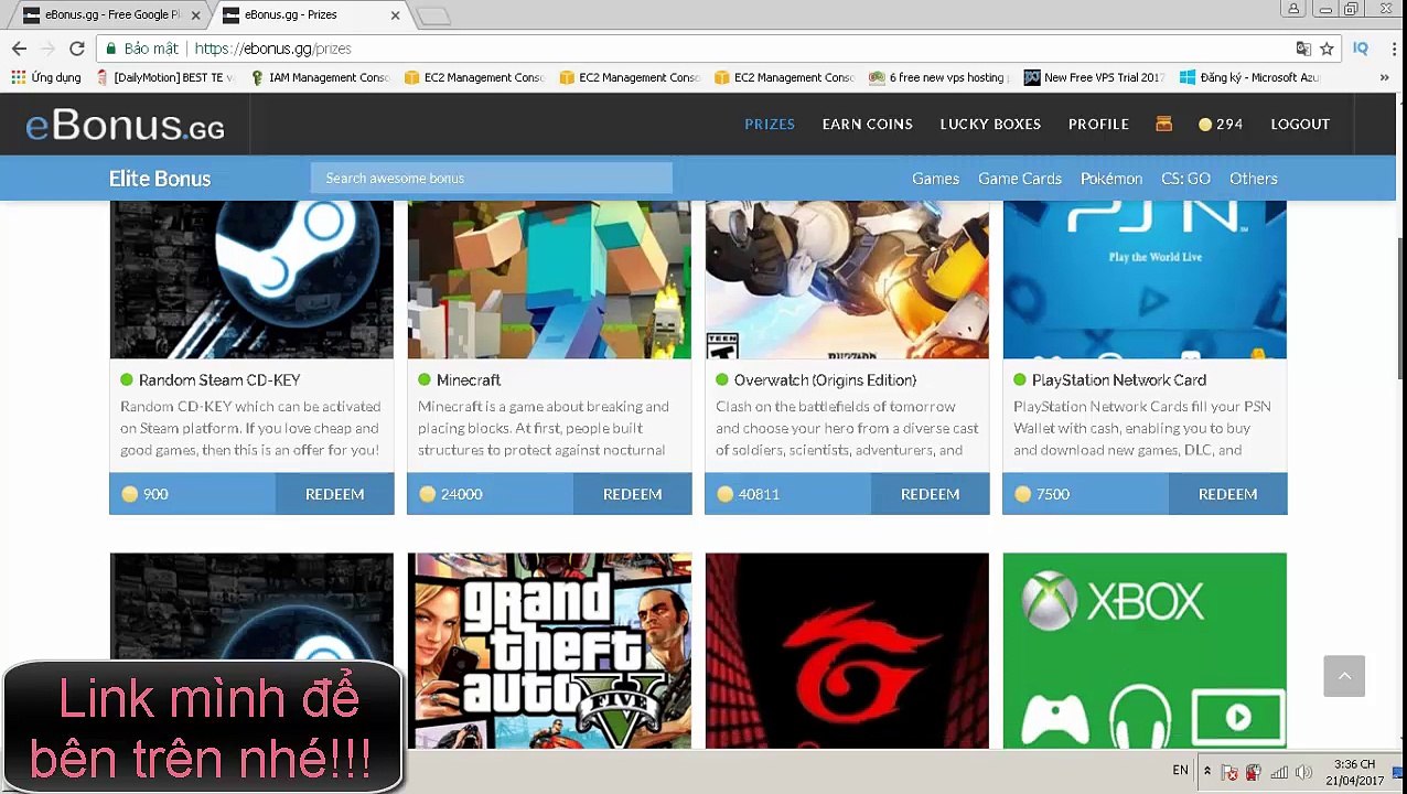 Kiếm thẻ miễn phí garena và nhiều phần thưởng hấp dẫn khác dành cho gamer