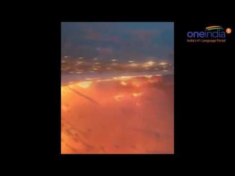 Singapore Airlines flight SQ368 catches fire after emergency landing, Watch video | Oneindia News
