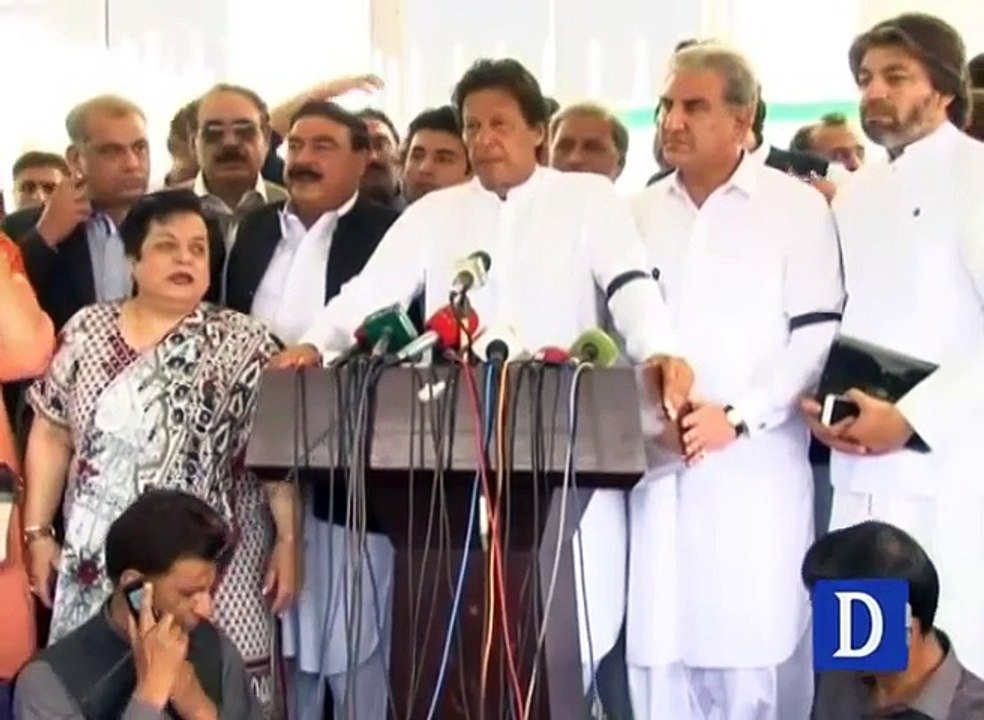 Imran Khan Media Talks Outside NA