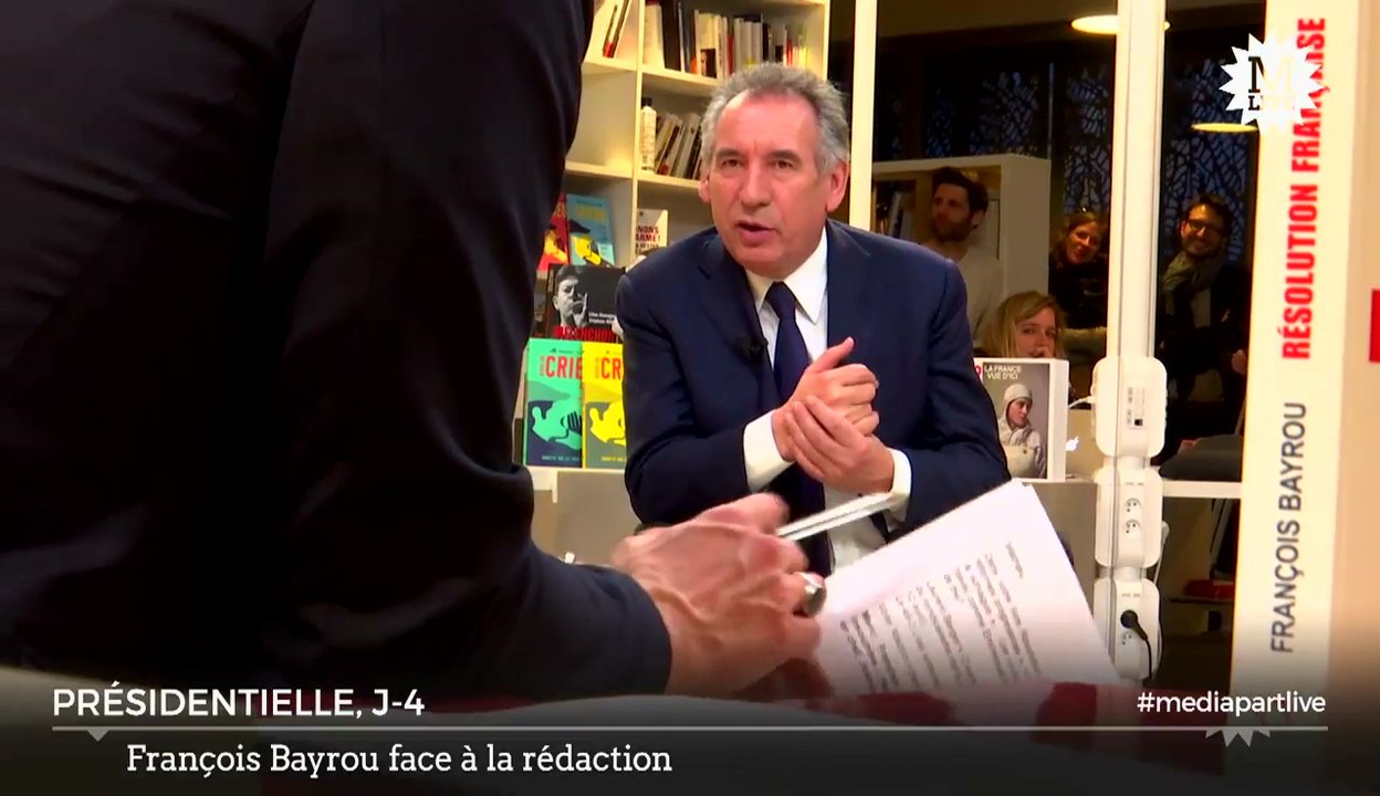 François Bayrou, invité de Mediapart - 190417