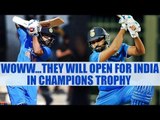 ICC Champions trophy: Shikhar Dhawan should open with Rohit Sharma, feels Laxman | Oneindia News