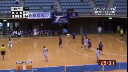 関東学生ハンドボール2011秋季リーグ戦 順天堂大学vs慶應義塾大学3/6