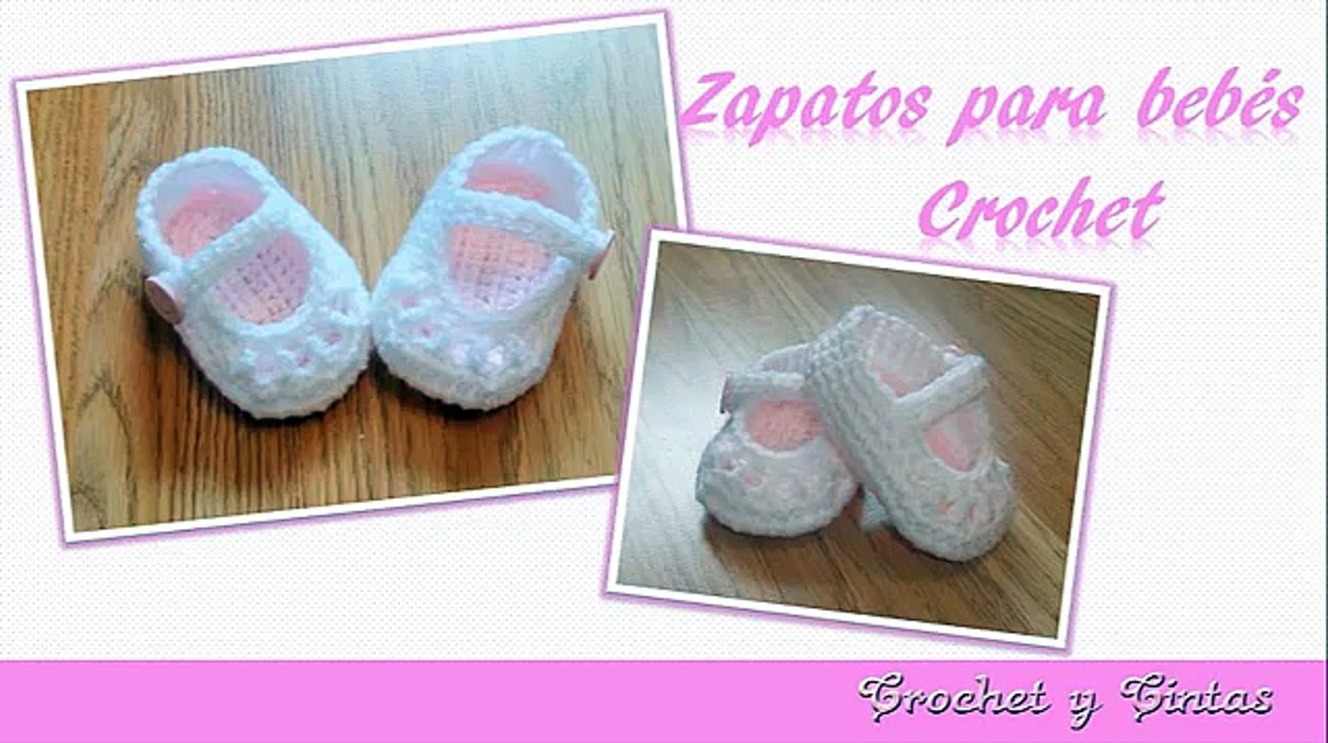 Enfermedad congelador exhaustivo Zapatos de crochet para bebe de 0 a 3 meses - Vídeo Dailymotion