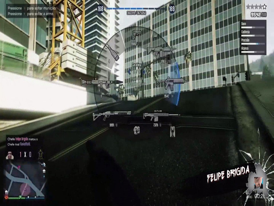 Pegando NPC com arma GTA V