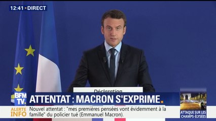 Macron appelle à "ne pas céder à la peur" dimanche