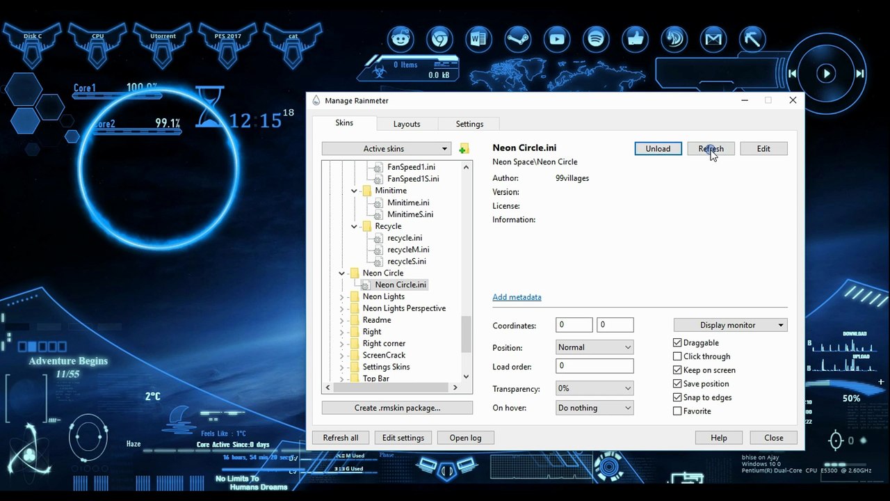 Desktop Customized