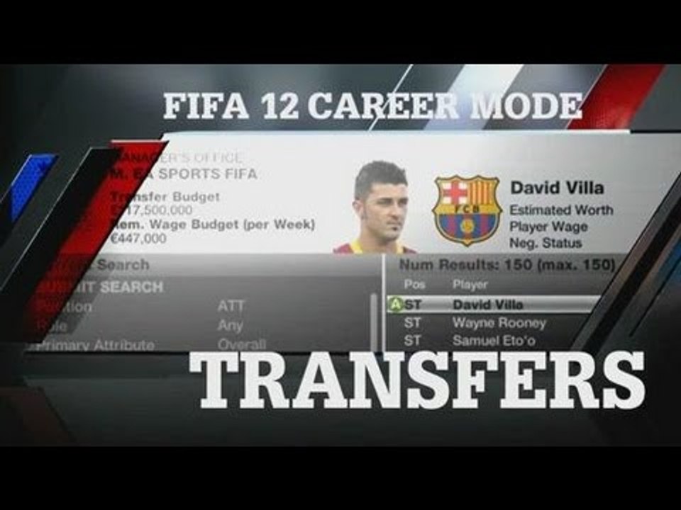 FIFA 12 : Les transferts