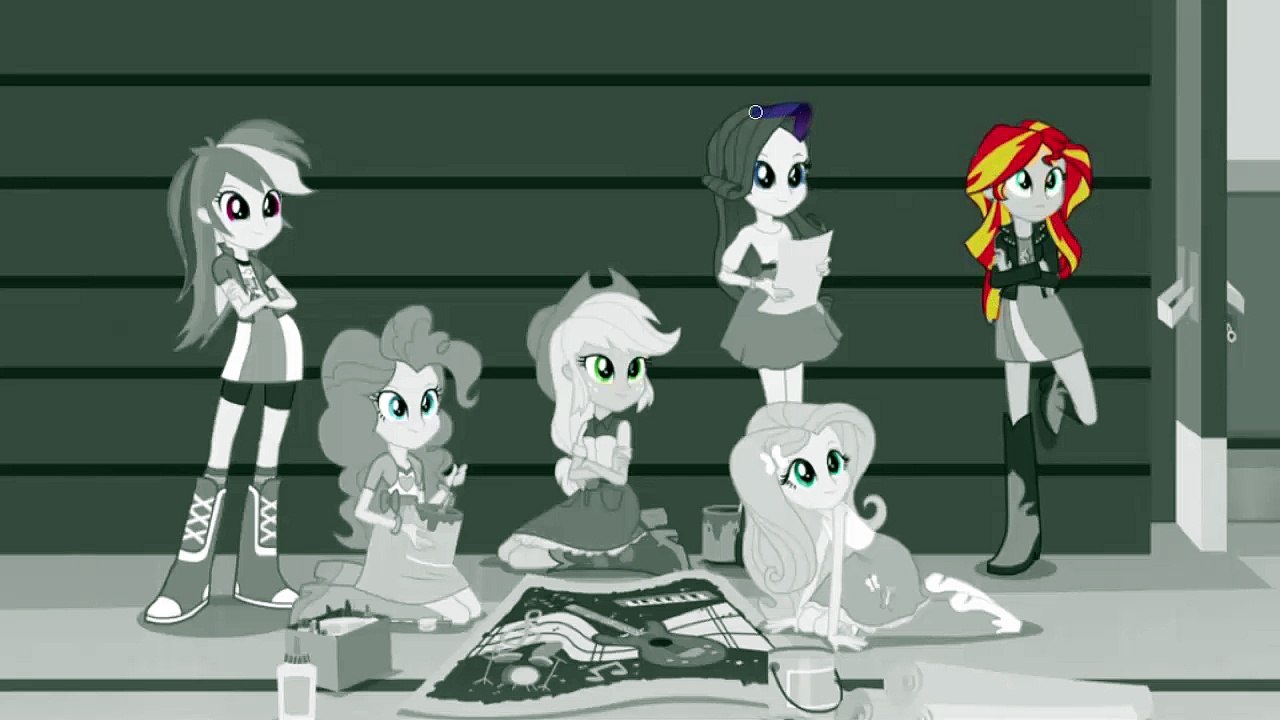 Kids My Little Pony EQUES S RAINBOW ROCKS Coloring Book Pages Episode 2 mlp games Awesom