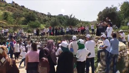 مسيرة العودة لقرية لفتا المقدسية المهجرة