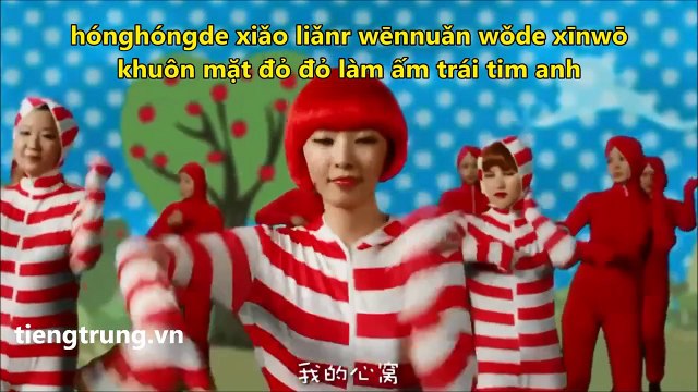 hoc tieng hoa moi ngay, qua bài hát : wo de xiao ping guo - quả táo nhỏ
