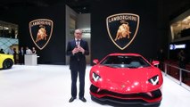 Mr. Stefano Domenicali is talking about the highlights of Lamborghini Aventador S