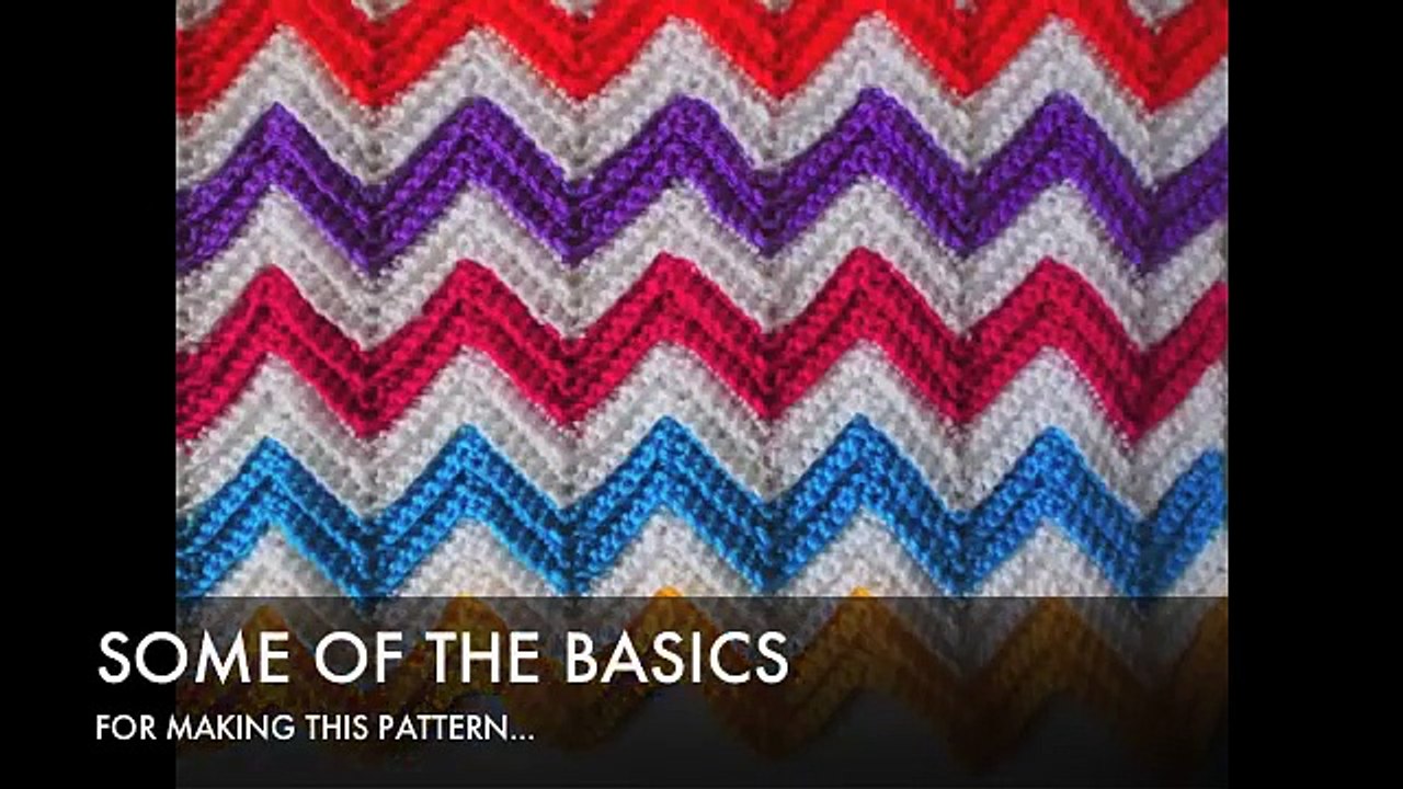 Zali Zig-Zag Crocheted Chevron Blanket